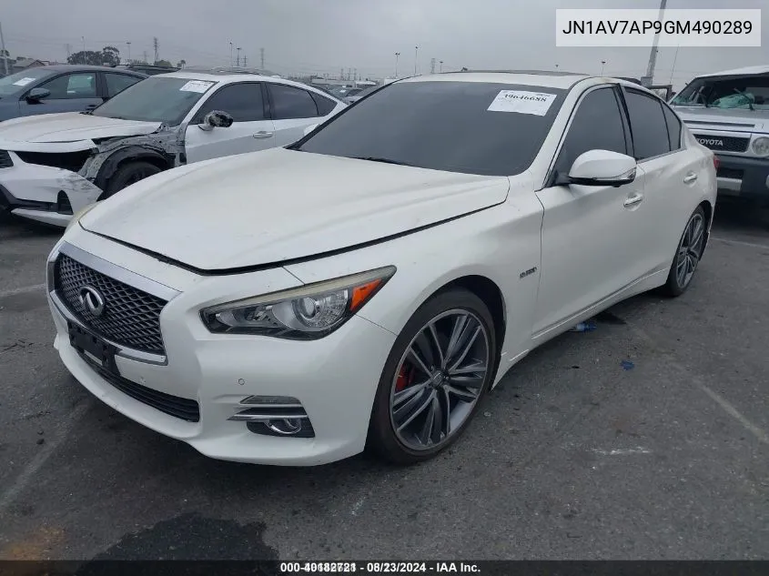 JN1AV7AP9GM490289 2016 Infiniti Q50 Hybrid