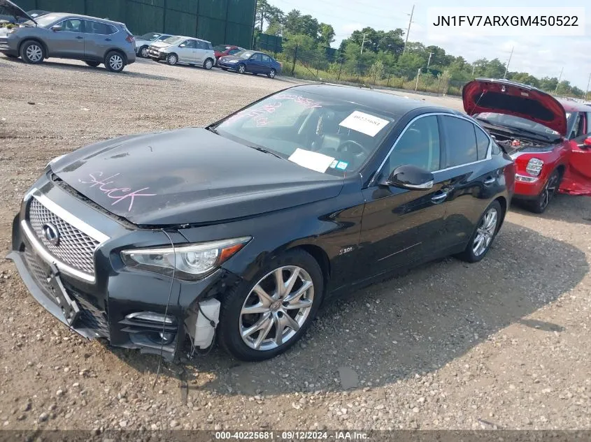 JN1FV7ARXGM450522 2016 Infiniti Q50 Red Sport 400