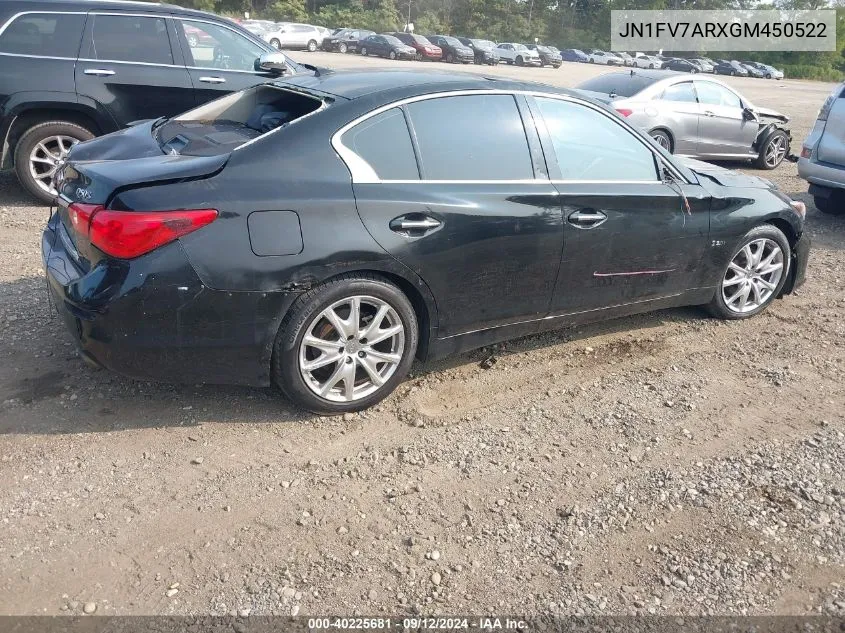 JN1FV7ARXGM450522 2016 Infiniti Q50 Red Sport 400