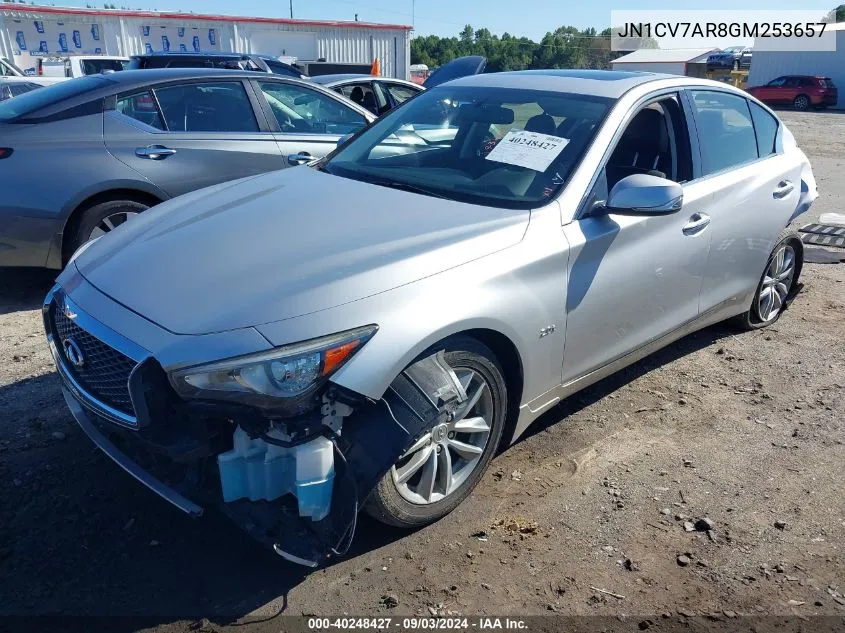 2016 Infiniti Q50 2.0T Premium VIN: JN1CV7AR8GM253657 Lot: 40248427