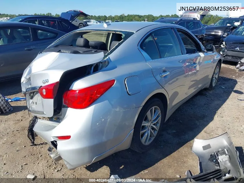 2016 Infiniti Q50 2.0T Premium VIN: JN1CV7AR8GM253657 Lot: 40248427