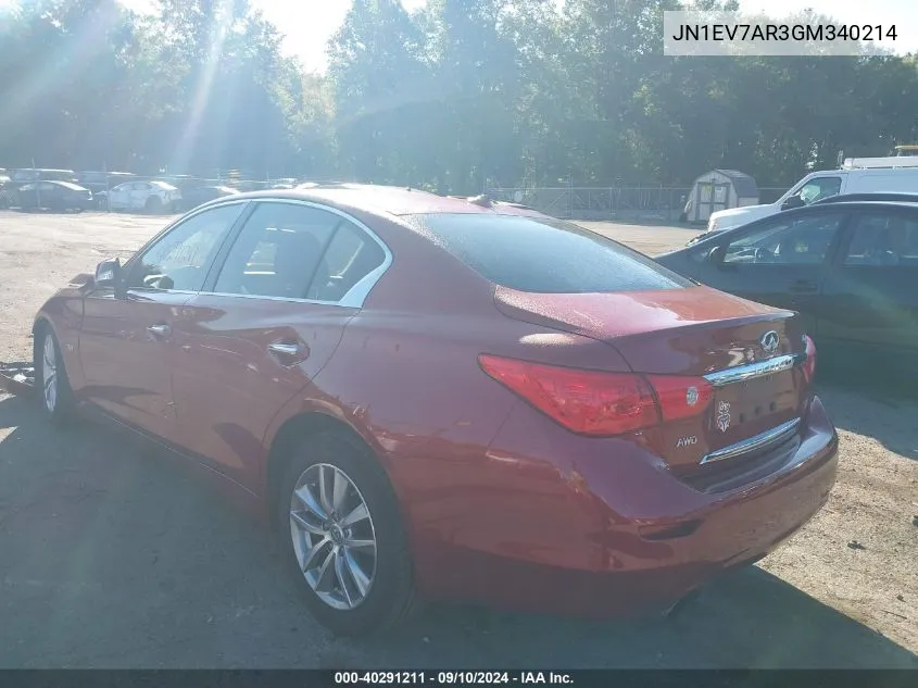 JN1EV7AR3GM340214 2016 Infiniti Q50 Premium/Sport