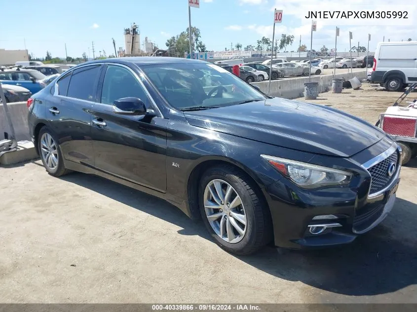 JN1EV7APXGM305992 2016 Infiniti Q50 Premium/Sport