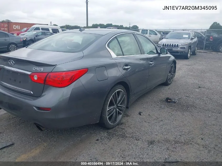 JN1EV7AR2GM345095 2016 Infiniti Q50 Premium/Sport