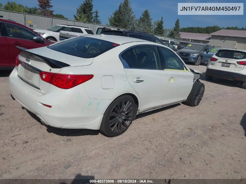 JN1FV7AR4GM450497 2016 Infiniti Q50 3.0T Red Sport 400