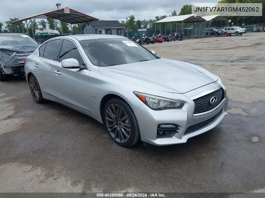 JN1FV7AR1GM452062 2016 Infiniti Q50 3.0T Red Sport 400