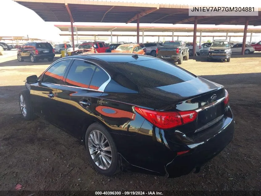 JN1EV7AP7GM304881 2016 Infiniti Q50 3.0T Premium