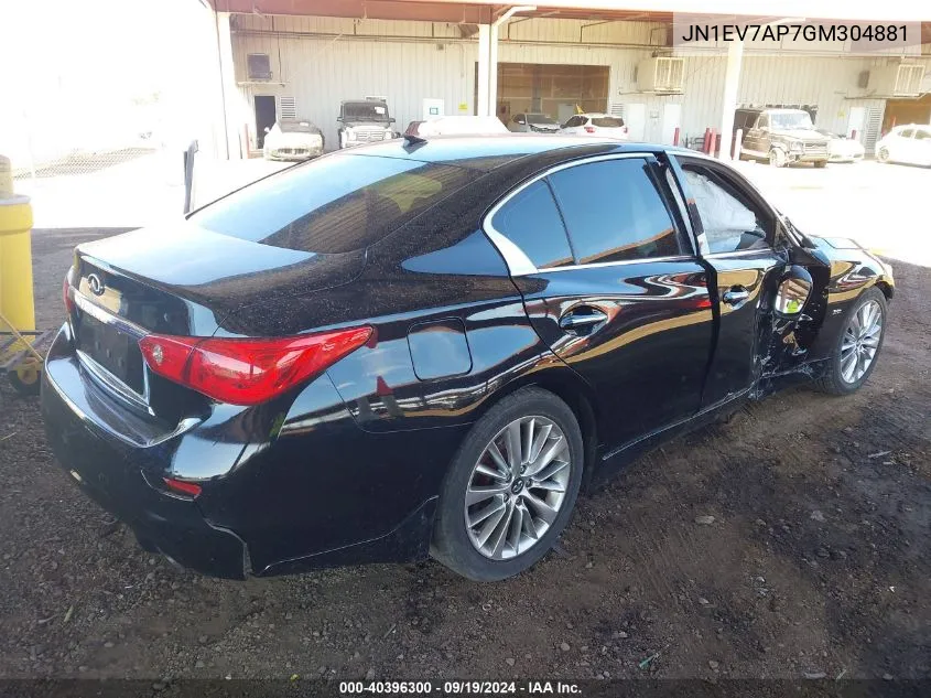 JN1EV7AP7GM304881 2016 Infiniti Q50 3.0T Premium