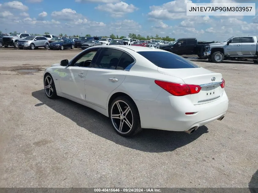 JN1EV7AP9GM303957 2016 Infiniti Q50 3.0T Premium