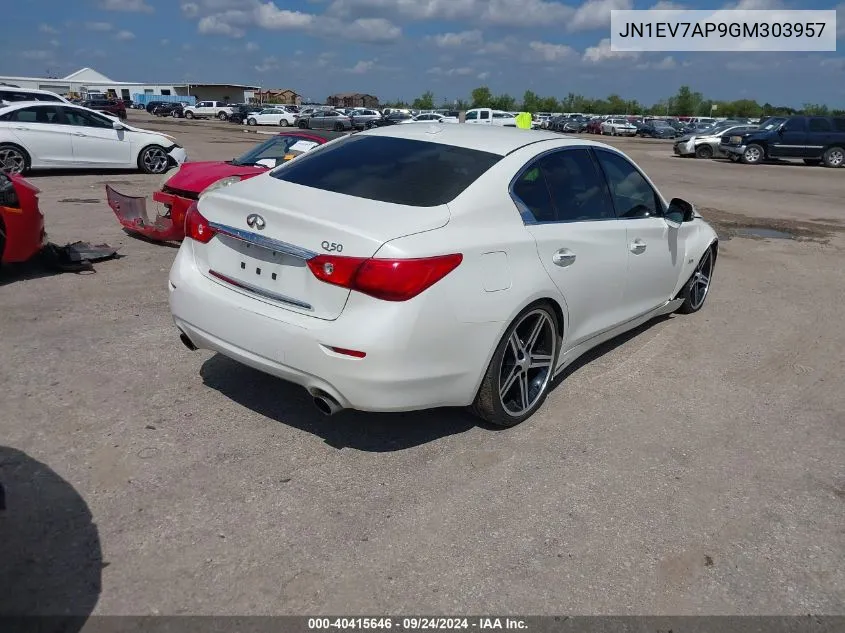 JN1EV7AP9GM303957 2016 Infiniti Q50 3.0T Premium