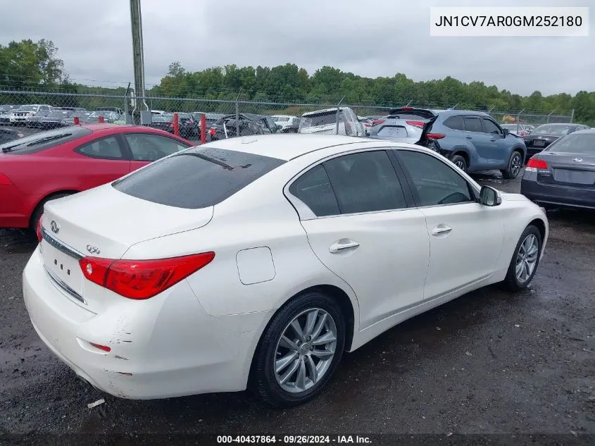 JN1CV7AR0GM252180 2016 Infiniti Q50 Premium