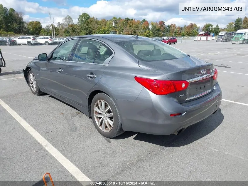 JN1EV7AR0GM343703 2016 Infiniti Q50 3.0T Premium