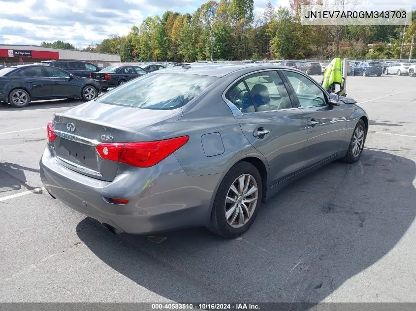 JN1EV7AR0GM343703 2016 Infiniti Q50 3.0T Premium