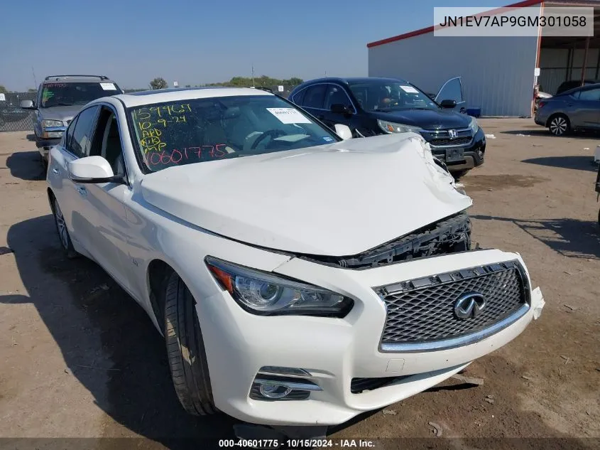 2016 Infiniti Q50 3.0T Premium VIN: JN1EV7AP9GM301058 Lot: 40601775