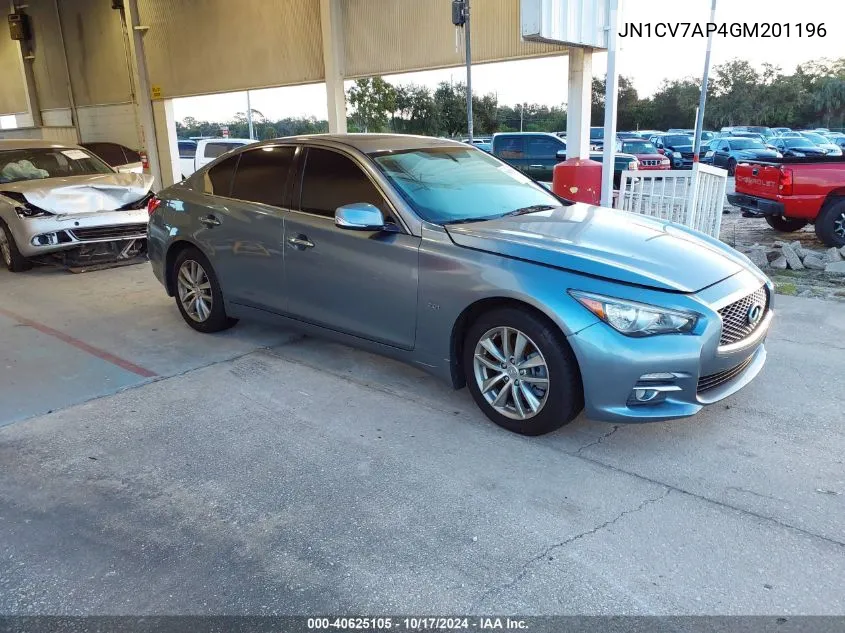 JN1CV7AP4GM201196 2016 Infiniti Q50 2.0T Premium