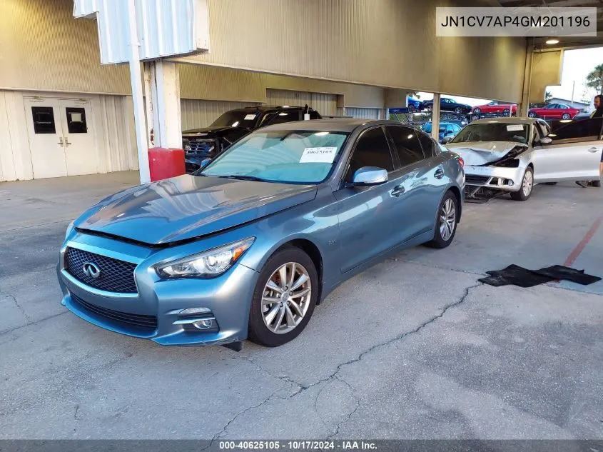 JN1CV7AP4GM201196 2016 Infiniti Q50 2.0T Premium