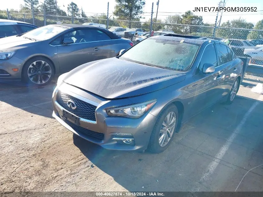 JN1EV7AP9GM305952 2016 Infiniti Q50 3.0T Premium