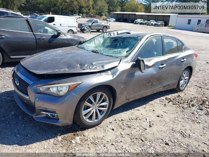 2016 Infiniti Q50 3.0T Premium VIN: JN1EV7AP0GM305709 Lot: 40638571