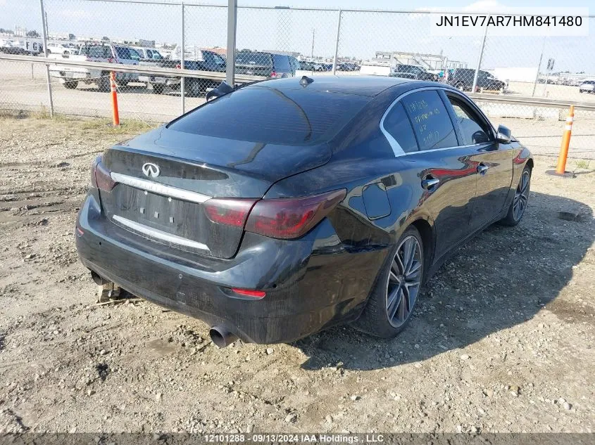 2017 Infiniti Q50 VIN: JN1EV7AR7HM841480 Lot: 12101288