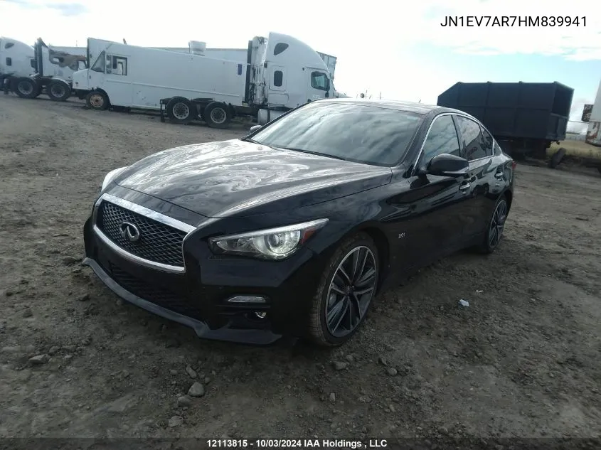 2017 Infiniti Q50 VIN: JN1EV7AR7HM839941 Lot: 12113815