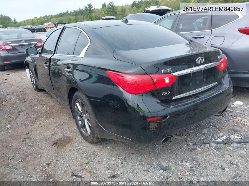 JN1EV7AR1HM840857 2017 Infiniti Q50 3.0T Signature Edition