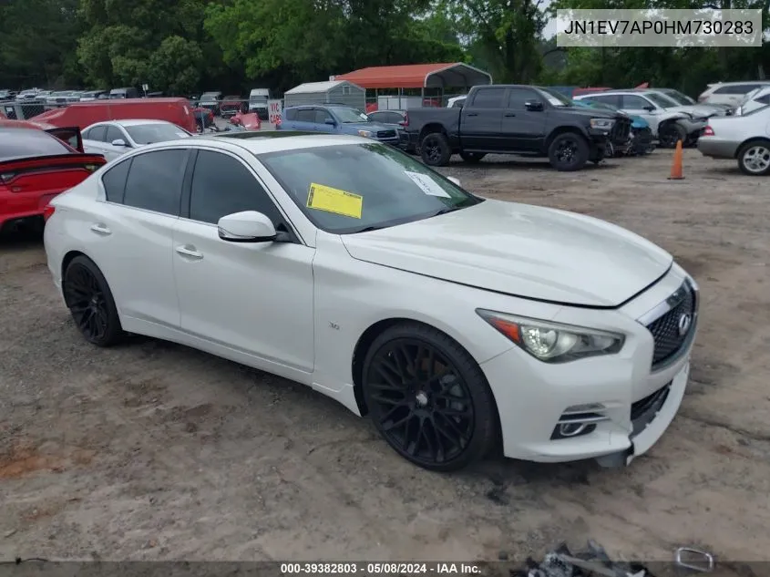 2017 Infiniti Q50 3.0T Premium VIN: JN1EV7AP0HM730283 Lot: 39382803