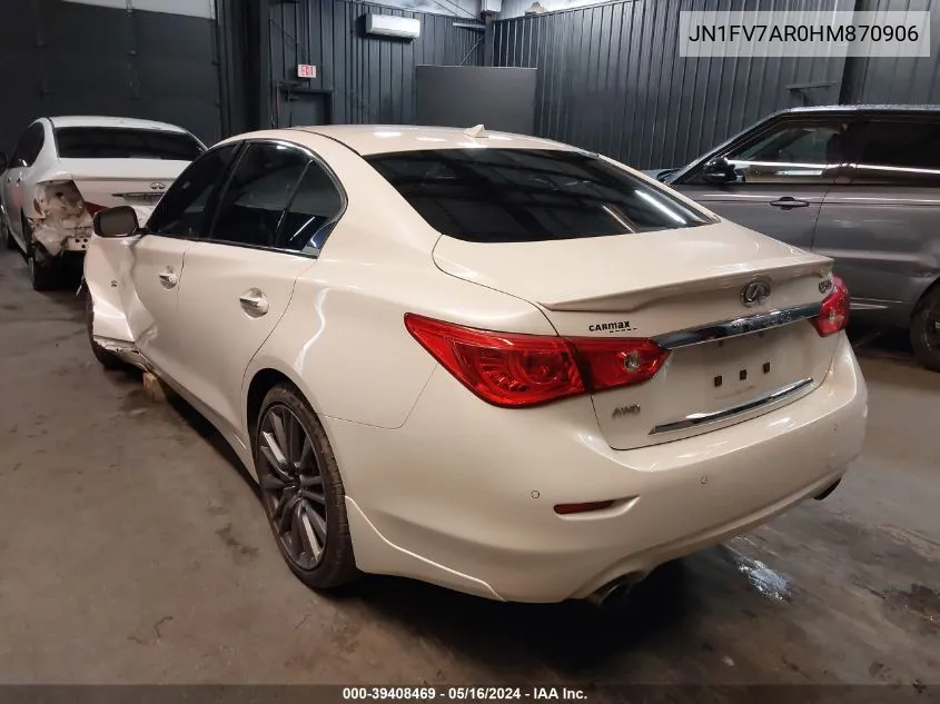 JN1FV7AR0HM870906 2017 Infiniti Q50 3.0T Red Sport 400