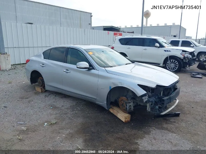 JN1EV7AP5HM735401 2017 Infiniti Q50 3.0T Premium