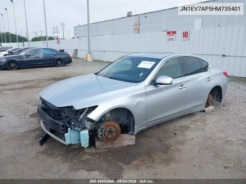 JN1EV7AP5HM735401 2017 Infiniti Q50 3.0T Premium