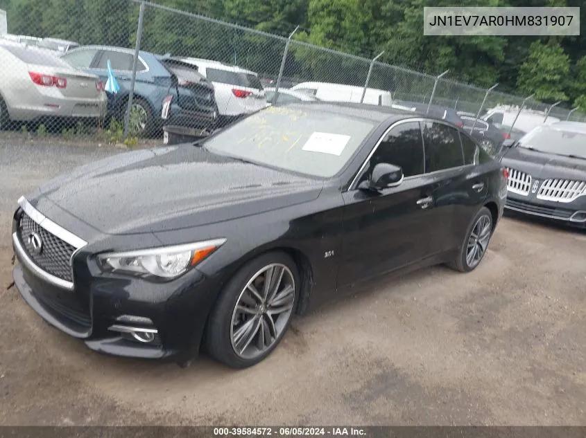 JN1EV7AR0HM831907 2017 Infiniti Q50 3.0T Premium