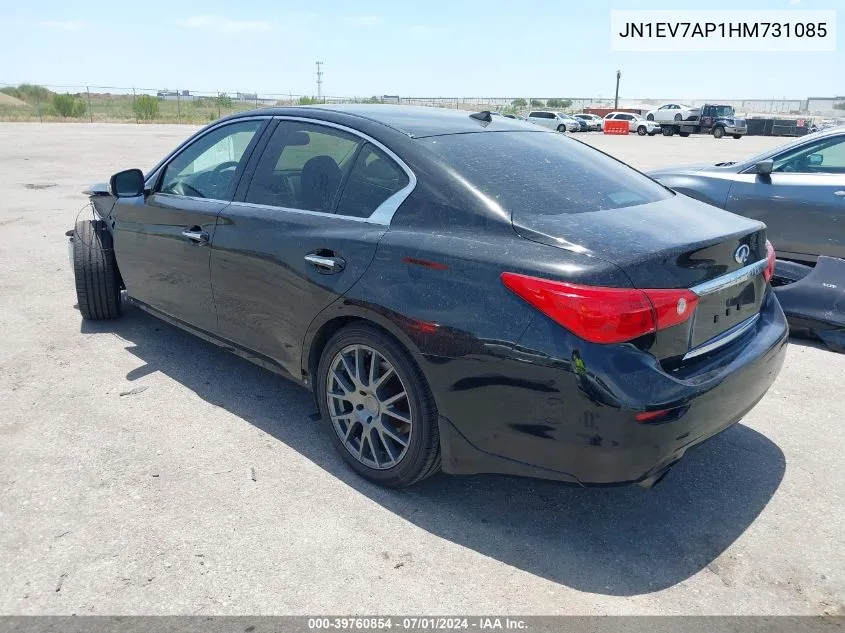 JN1EV7AP1HM731085 2017 Infiniti Q50 3.0T Premium