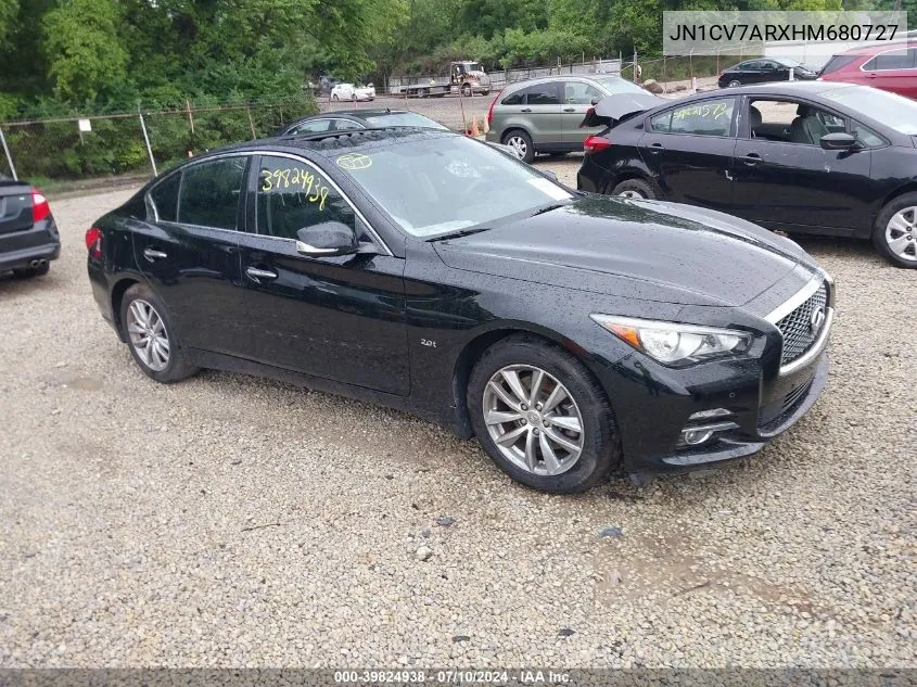 JN1CV7ARXHM680727 2017 Infiniti Q50 Premium