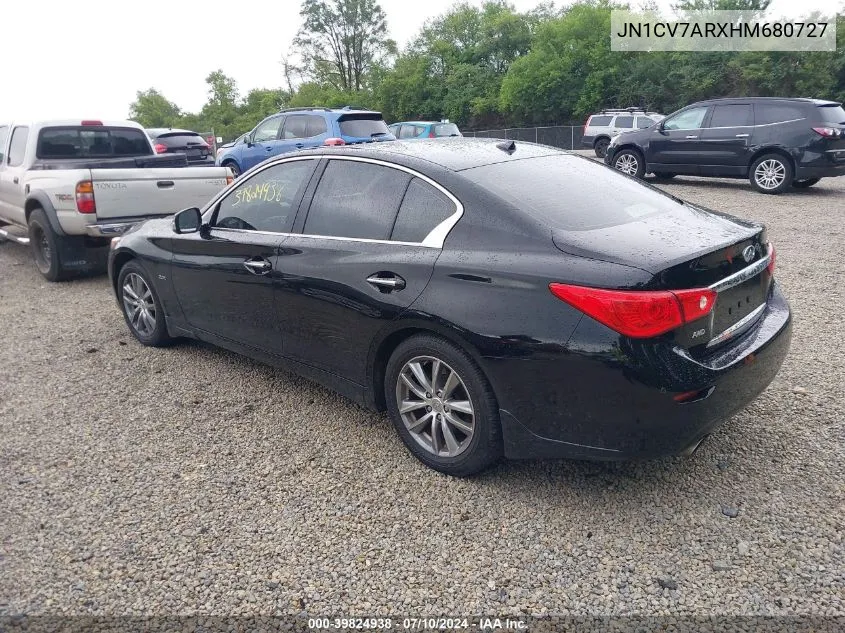 JN1CV7ARXHM680727 2017 Infiniti Q50 Premium