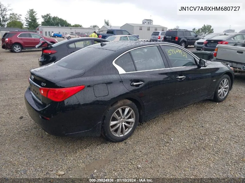 JN1CV7ARXHM680727 2017 Infiniti Q50 Premium