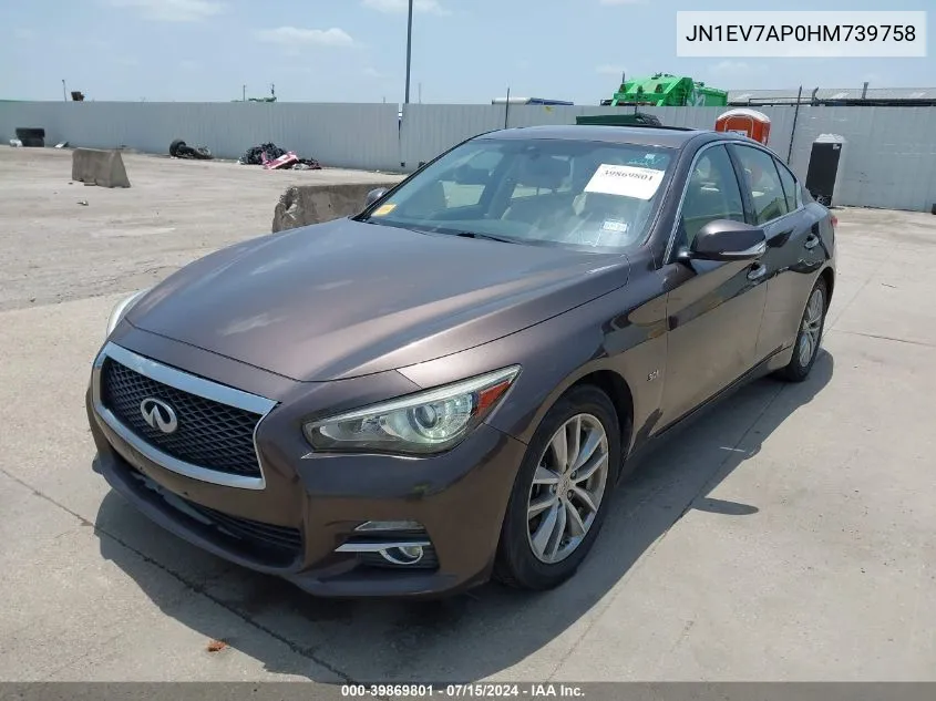 JN1EV7AP0HM739758 2017 Infiniti Q50 3.0T Premium