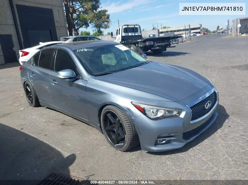 2017 Infiniti Q50 3.0T Signature Edition VIN: JN1EV7AP8HM741810 Lot: 40046827