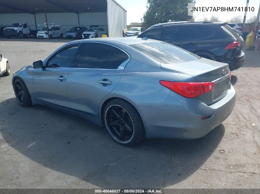 JN1EV7AP8HM741810 2017 Infiniti Q50 3.0T Signature Edition