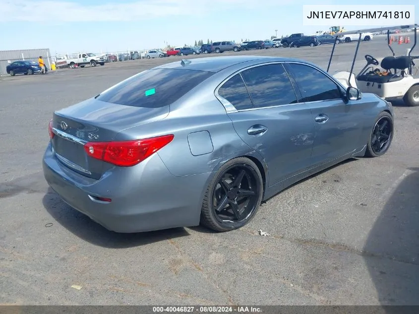 JN1EV7AP8HM741810 2017 Infiniti Q50 3.0T Signature Edition