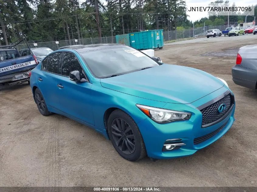 2017 Infiniti Q50 3.0T Premium VIN: JN1EV7AR8HM837096 Lot: 40091936