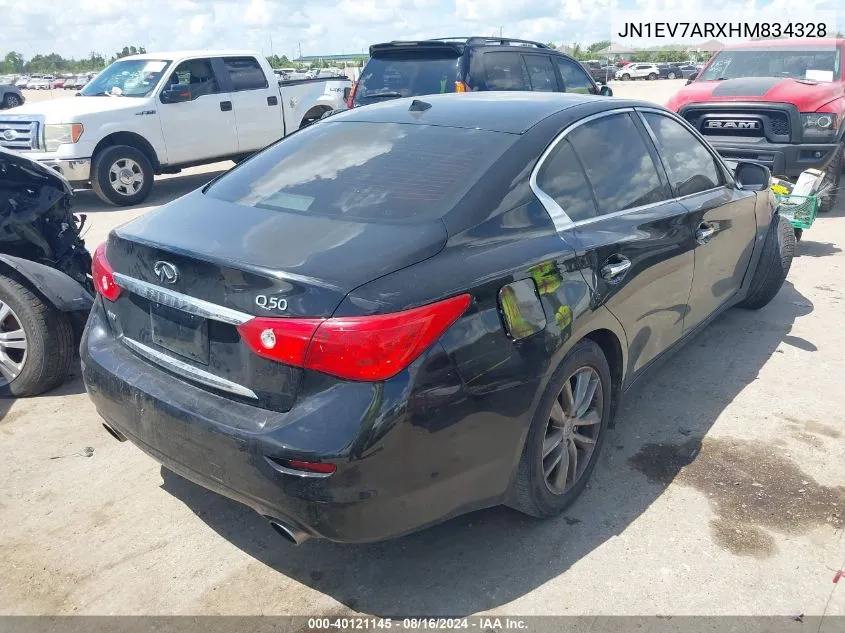 JN1EV7ARXHM834328 2017 Infiniti Q50 Premium/Sport/Se