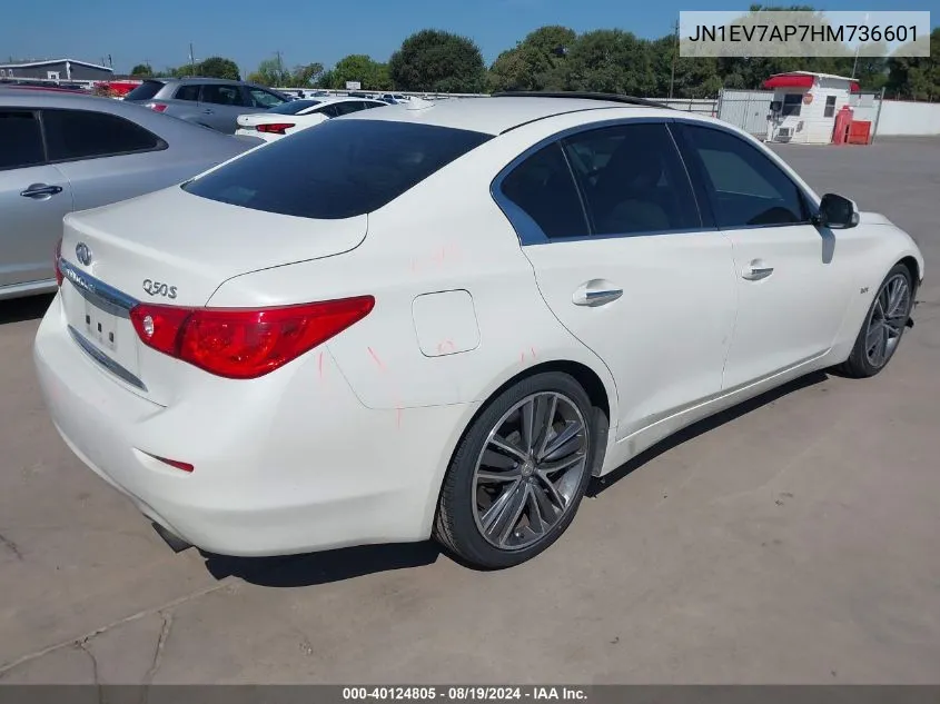 JN1EV7AP7HM736601 2017 Infiniti Q50 3.0T Sport