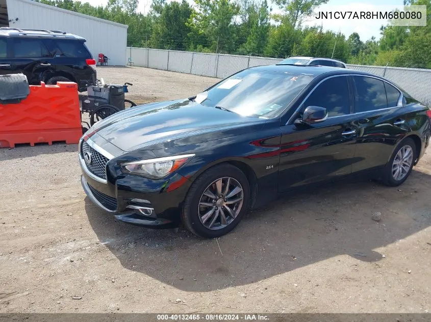 2017 Infiniti Q50 2.0T Premium VIN: JN1CV7AR8HM680080 Lot: 40132465