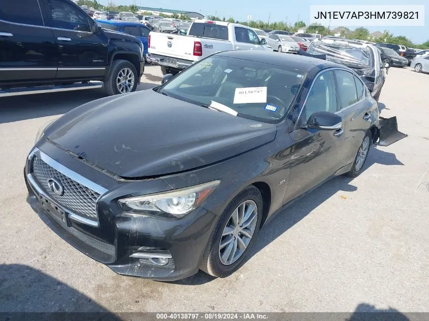 2017 Infiniti Q50 3.0T Premium VIN: JN1EV7AP3HM739821 Lot: 40138797