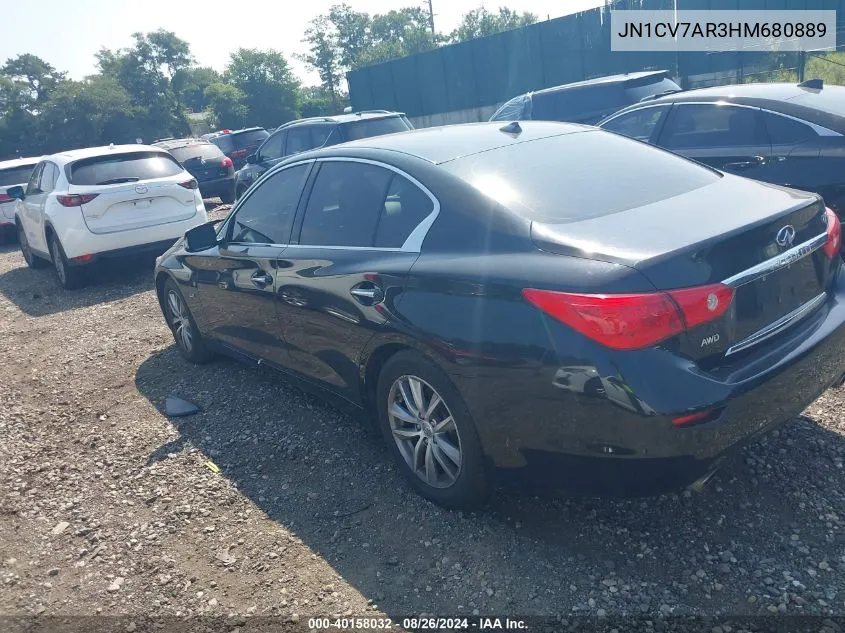 JN1CV7AR3HM680889 2017 Infiniti Q50 2.0T Premium