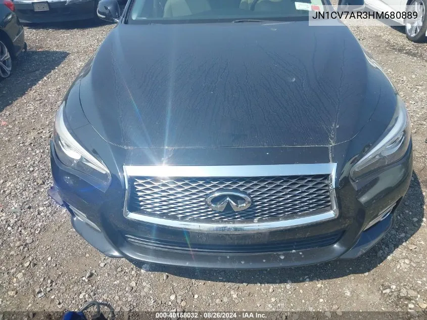 JN1CV7AR3HM680889 2017 Infiniti Q50 2.0T Premium