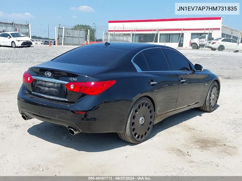 JN1EV7AP7HM731835 2017 Infiniti Q50 3.0T Premium