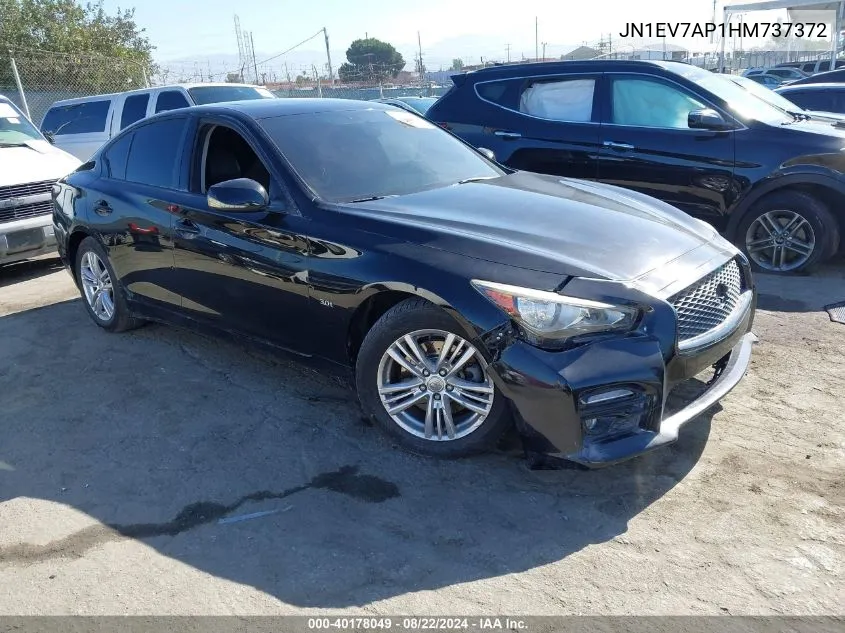 2017 Infiniti Q50 3.0T Premium VIN: JN1EV7AP1HM737372 Lot: 40178049