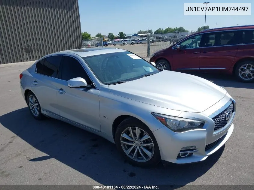 2017 Infiniti Q50 3.0T Premium VIN: JN1EV7AP1HM744497 Lot: 40181134