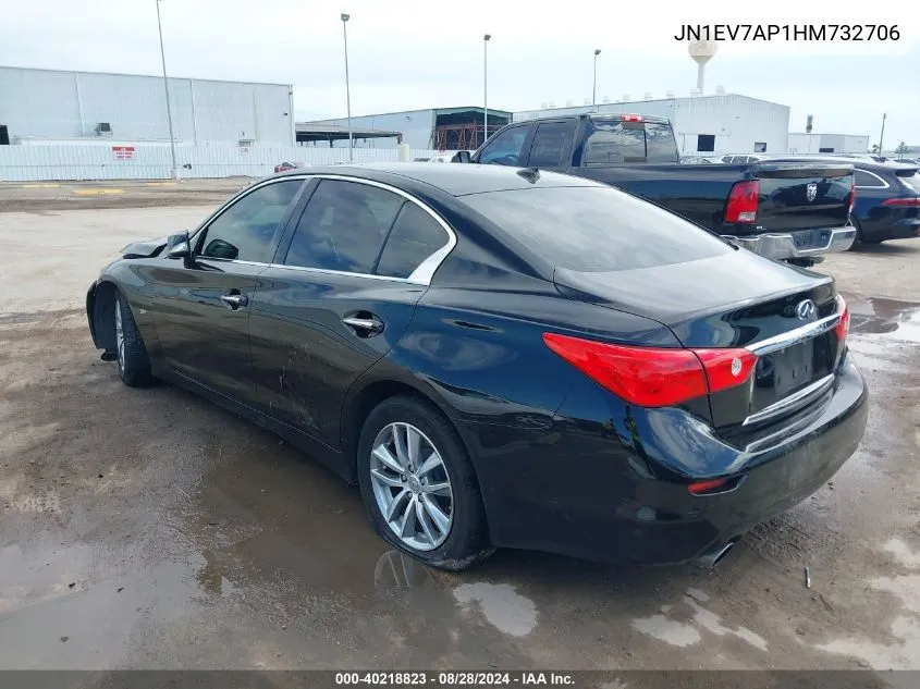 JN1EV7AP1HM732706 2017 Infiniti Q50 3.0T Premium