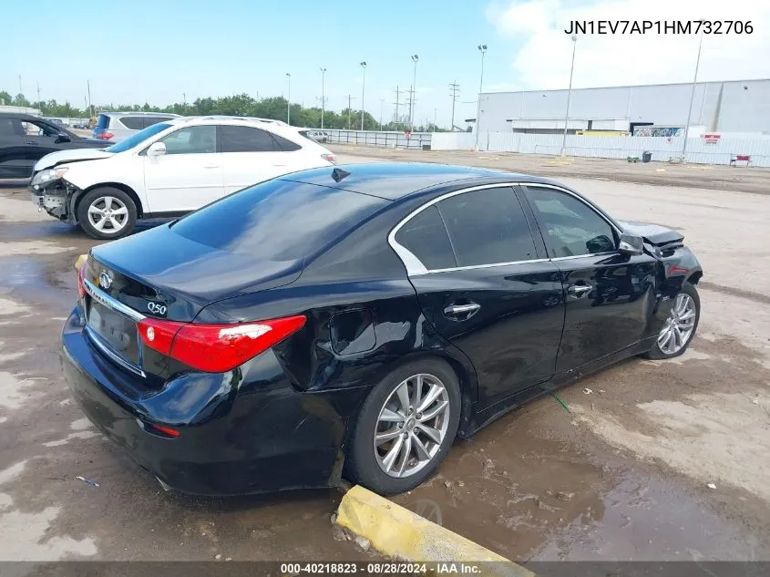 2017 Infiniti Q50 3.0T Premium VIN: JN1EV7AP1HM732706 Lot: 40218823